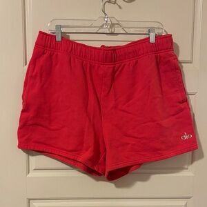 ALO Yoga Candy Red Athletic Lounge Shorts